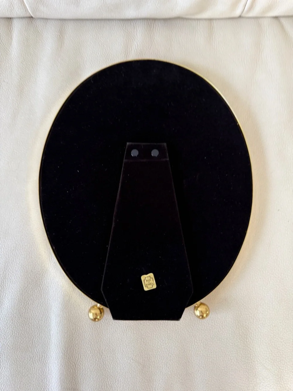 Stanley Gold Oval Brass Photo Frame - Picture 3 of 6